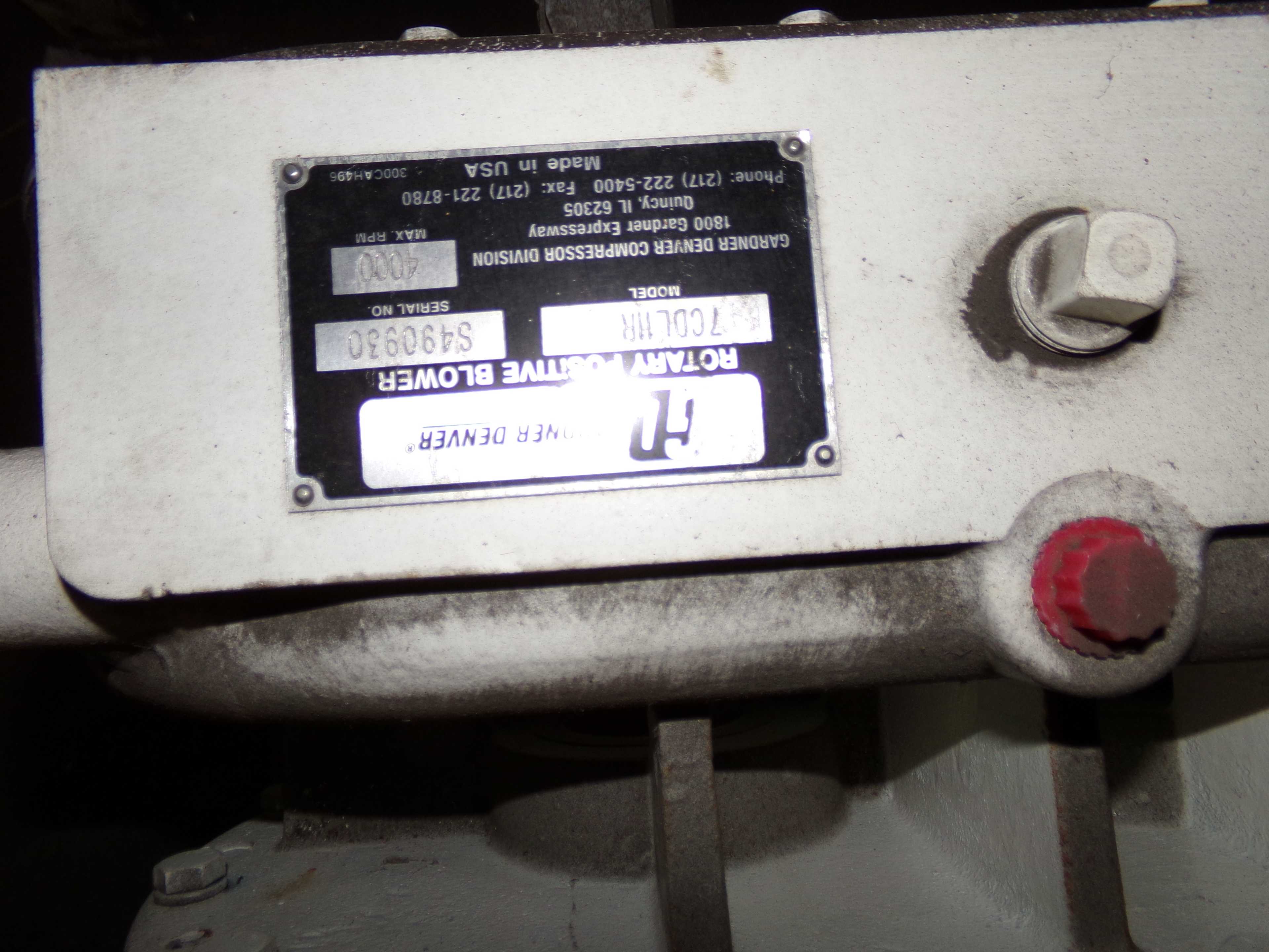 2016 GARDNER DENVER 7CDL11R CYCLOBLOWER - BLOWER FAN
