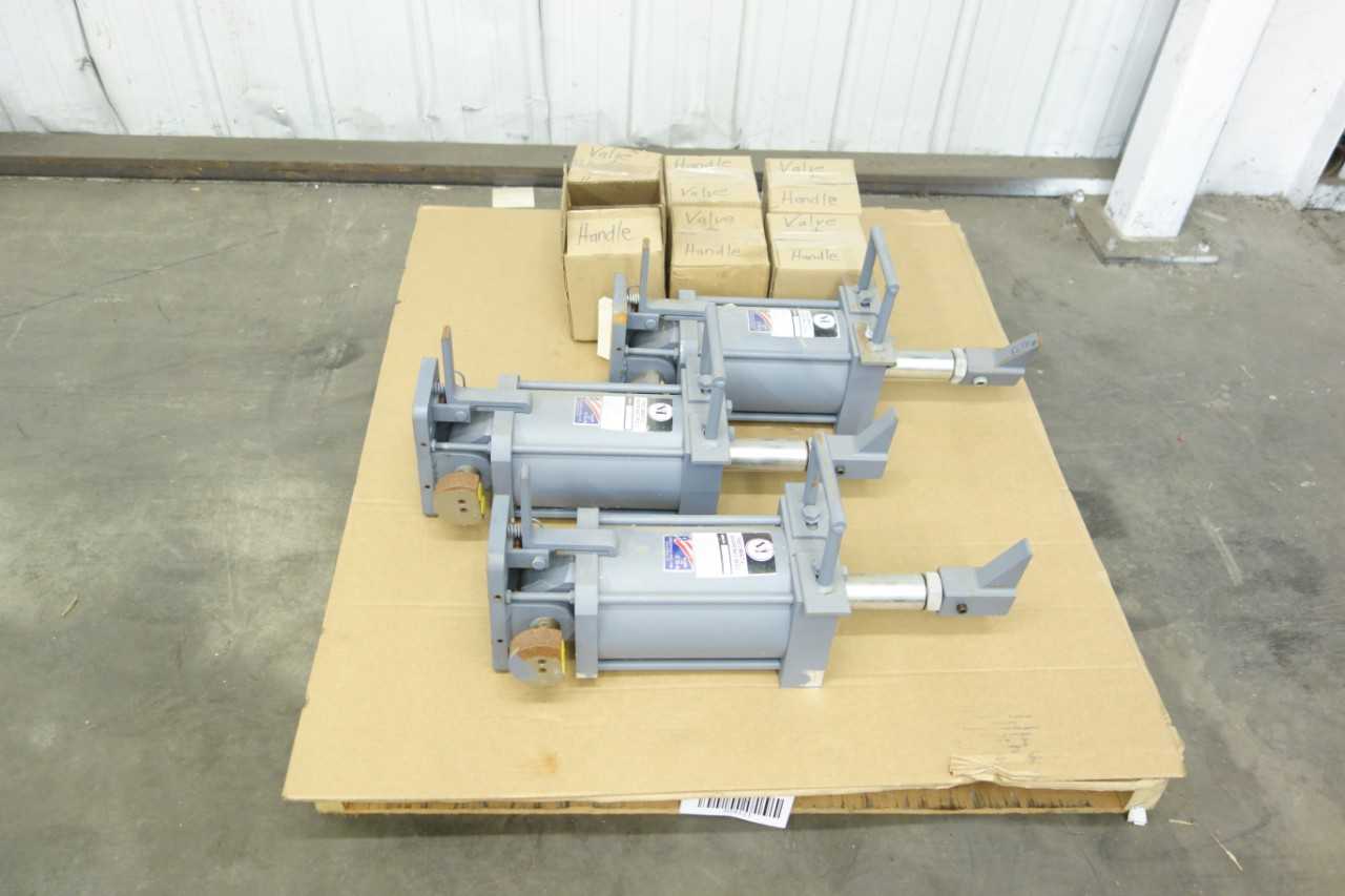 LOT OF 3 SPRINGVILLE PNEUMATIC CYLINDERS - PNEUMATIC CYLINDERS & ACTUATORS
