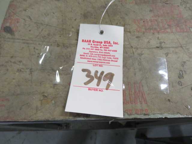 Aluminum Table on wheels with (2) office tables, (lot) - MISCELLANEOUS