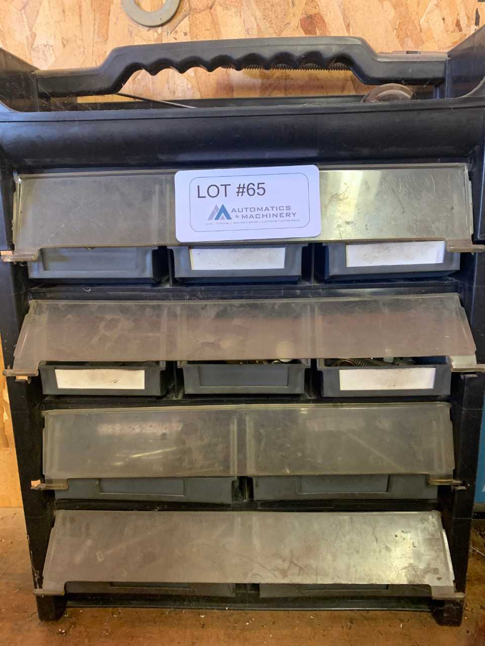 Organizer with miscellaneous nuts & bolts - ELECTRIC POWER TOOLS