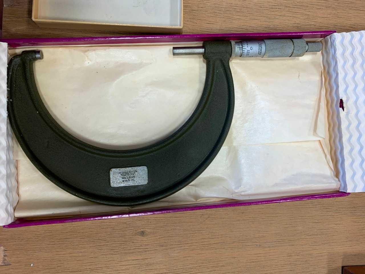 Lufkin 5" Carbide Tip Thickness Micrometer - MACHINING ACCESSORIES & TOOLING