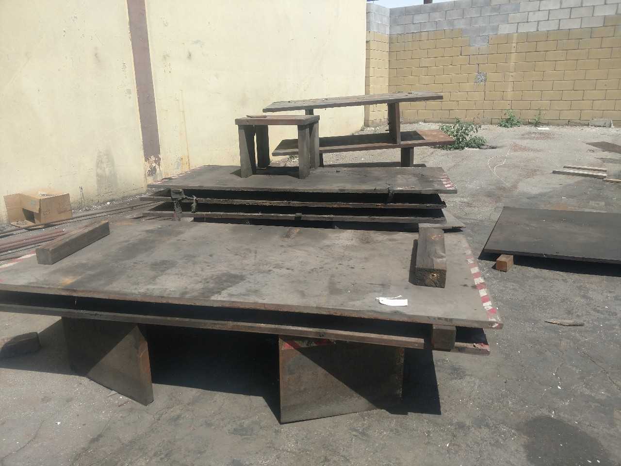 2" x 48" x 96" steel plate, approx. 10,452 lbs -