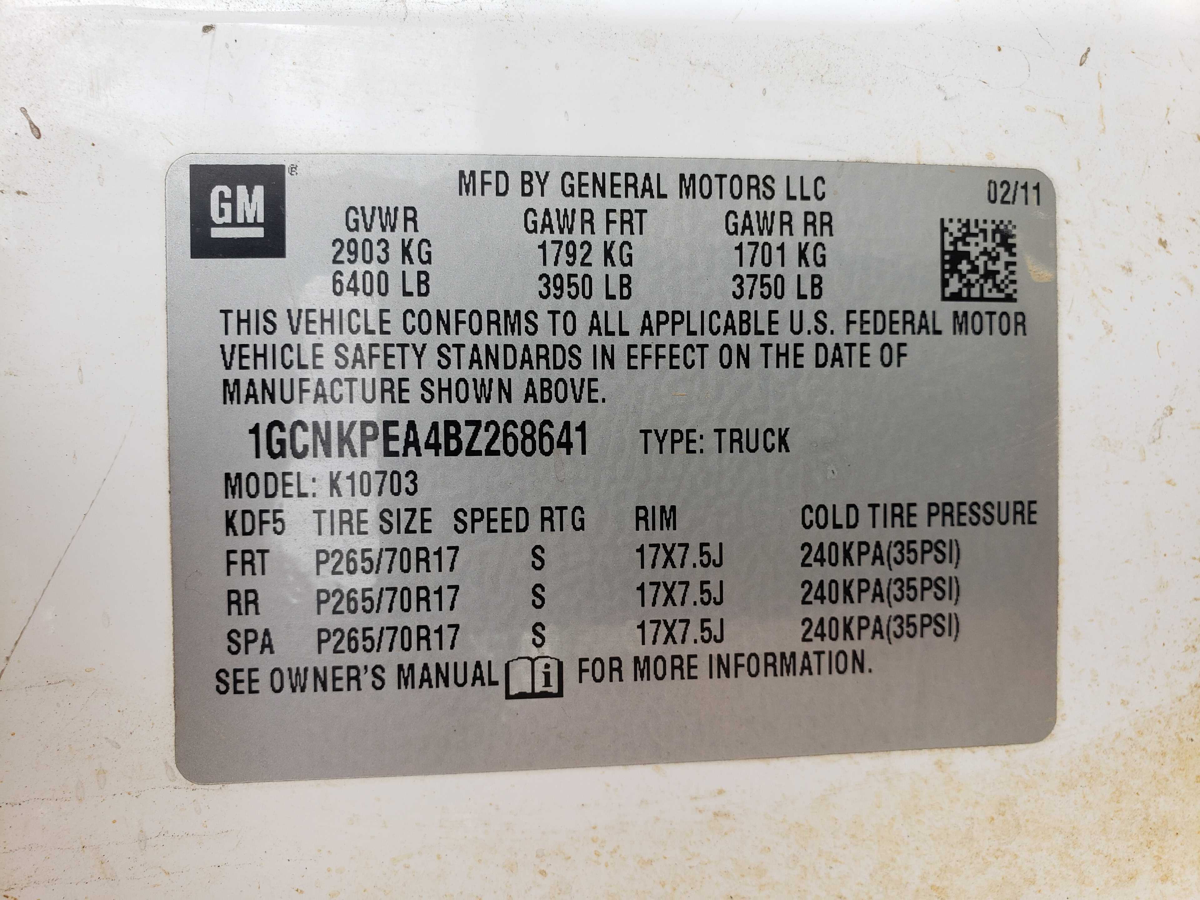 2011 Chevrolet Silverado 4x4 Single Cab Truck - HYDRO EXCAVATOR TRUCKS