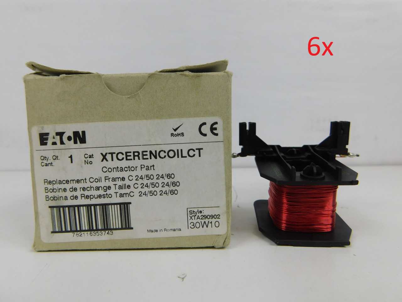 Lot of Quantity 6x XTCERENCOILCT Coils - INDUSTRIAL PARTS