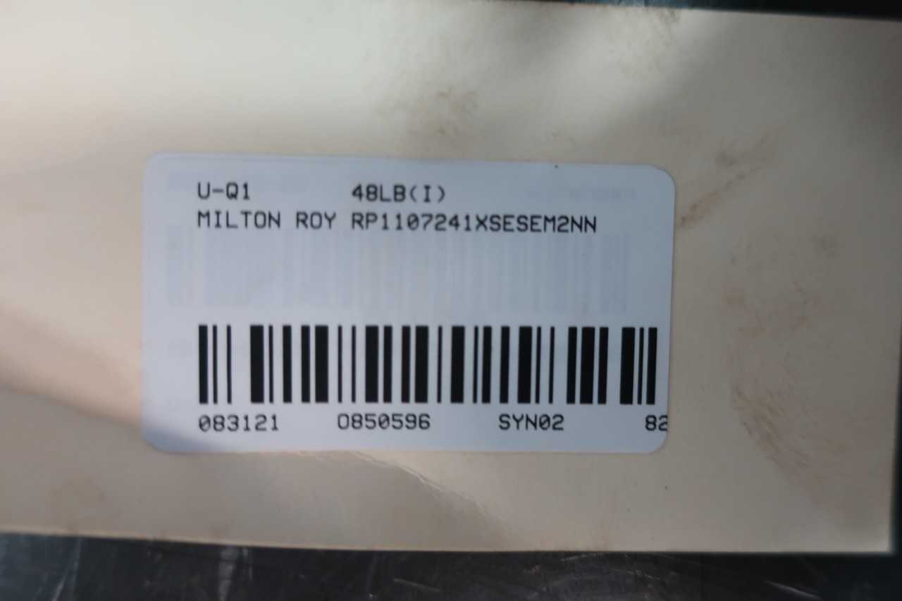 MILTON ROY RP1107241XSESEM2NN METERING PUMP 1.5GPH 100PSI 230/460V-AC - METERING PUMP