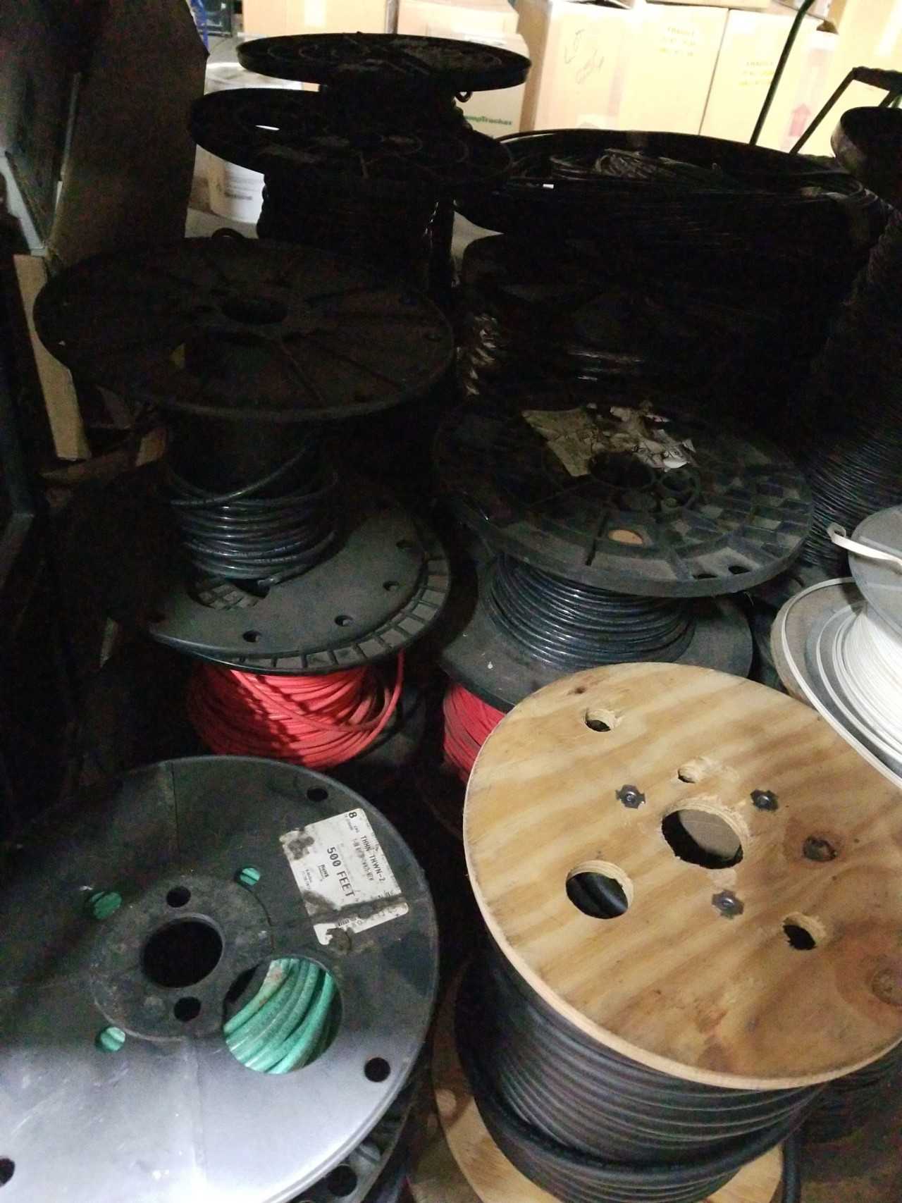 COPPER WIRES ON BOTTOM SECTION OF RACKING - MISCELLANEOUS