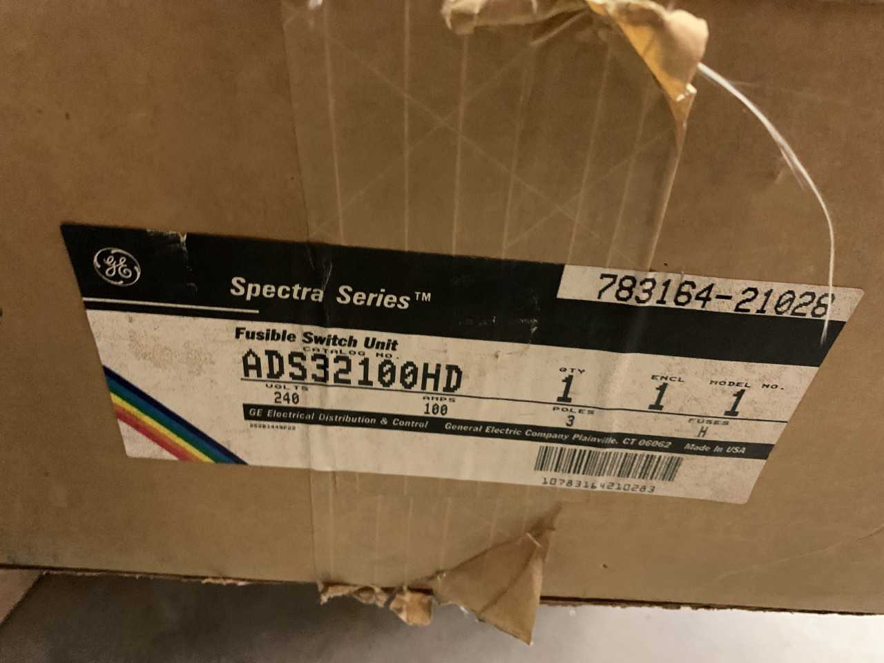 NEW GENERAL ELECTRIC FUSIBLE SWITCH UNIT BUS PLUG 100AMP - ELECTRICAL COMPONENTS
