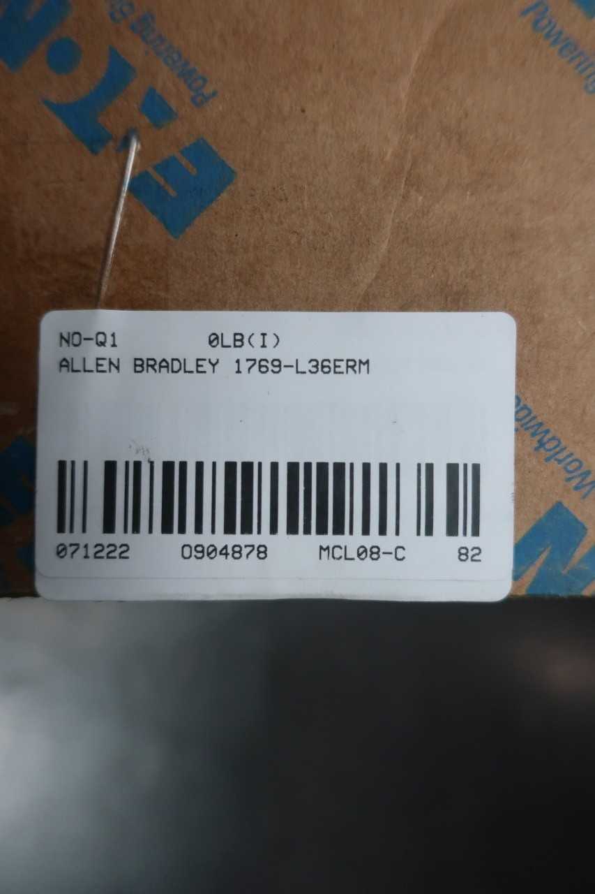 ALLEN BRADLEY 1769-L36ERM COMPACTLOGIX 3MB MOTION SER A CONTROLLER MODULE - AUTOMATION & CONTROLS