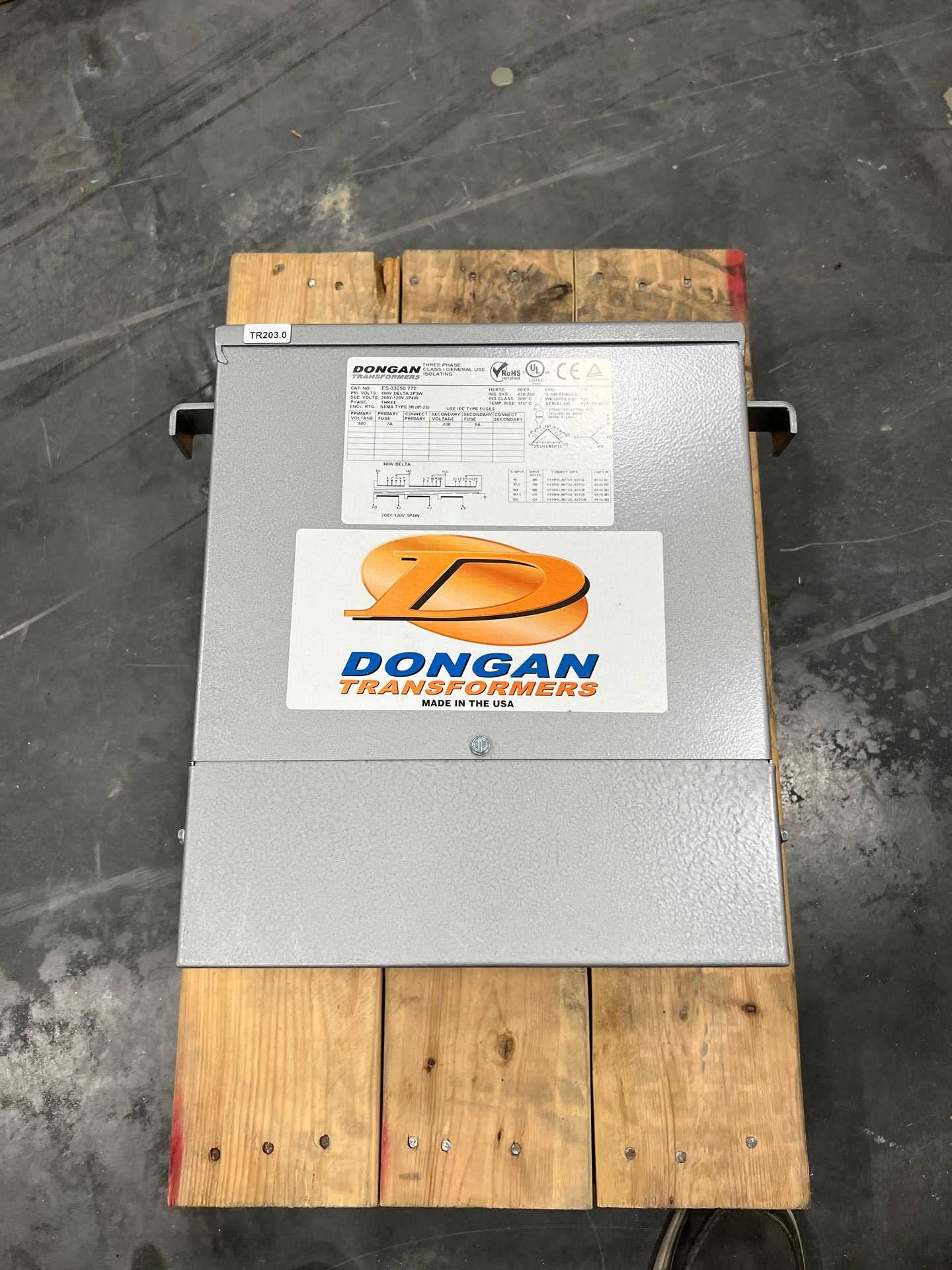 BULK LOT OF UNUSED DONGAN 400V AC THREE PHASE TRANSFORMERS QTY 4 - CONTROL TRANSFORMERS