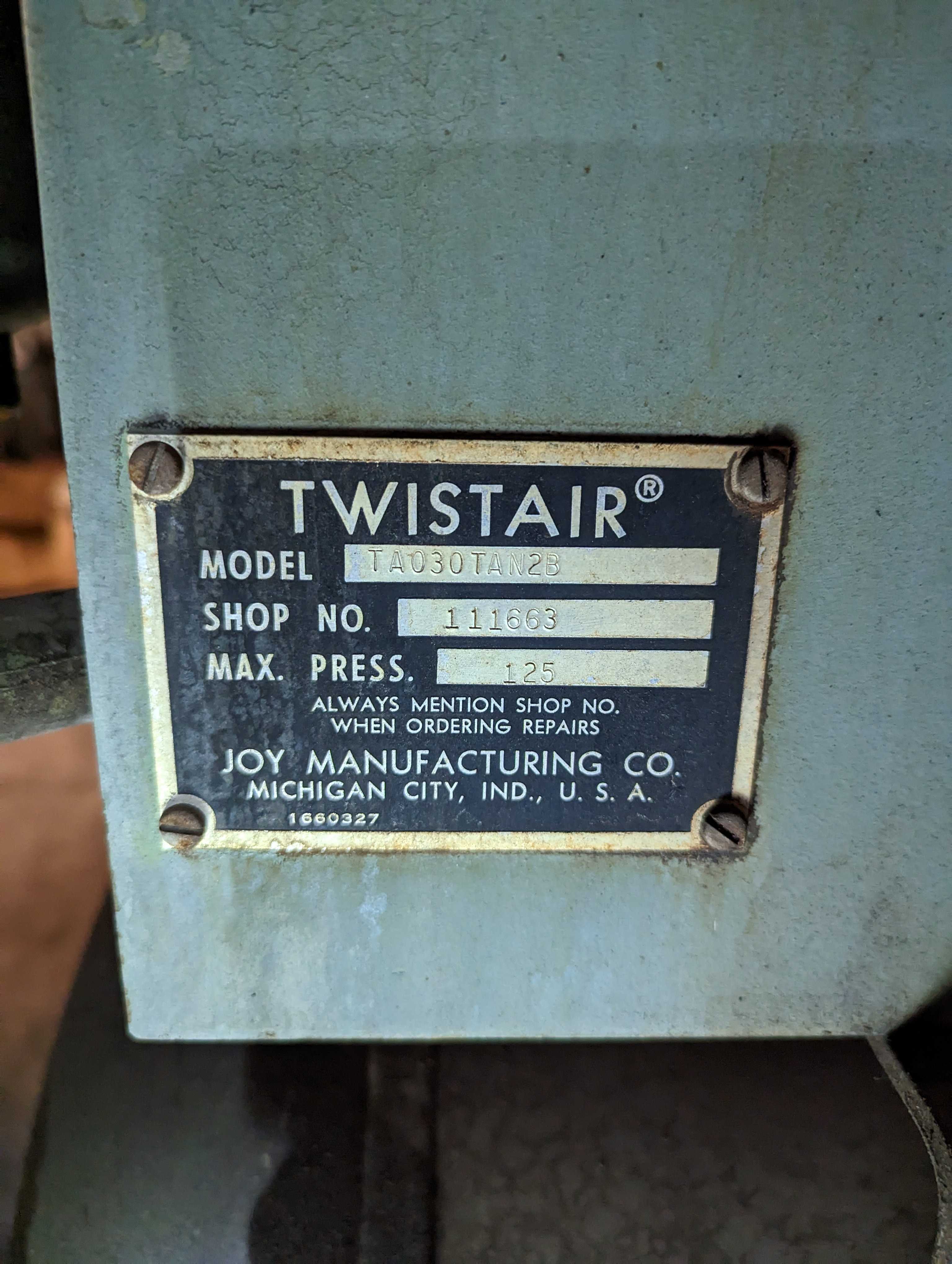 Joy TA030TAN2B Compressor - AIR COMPRESSORS