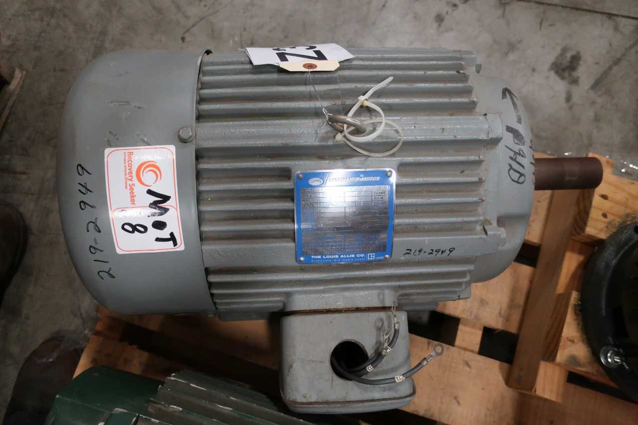 THE LOUIS ALLIS PACEMAKER MOTOR 19299F0M472 CJ4B - ELECTRIC MOTORS
