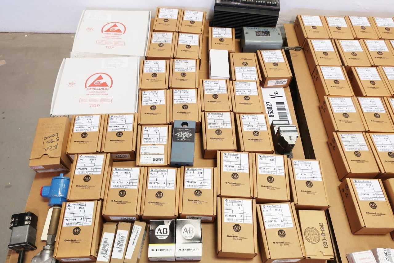2 PALLETS OF ALLEN BRADLEY PLCS, LIMIT SWITCHES, CONTROLS - ELECTRICAL COMPONENTS