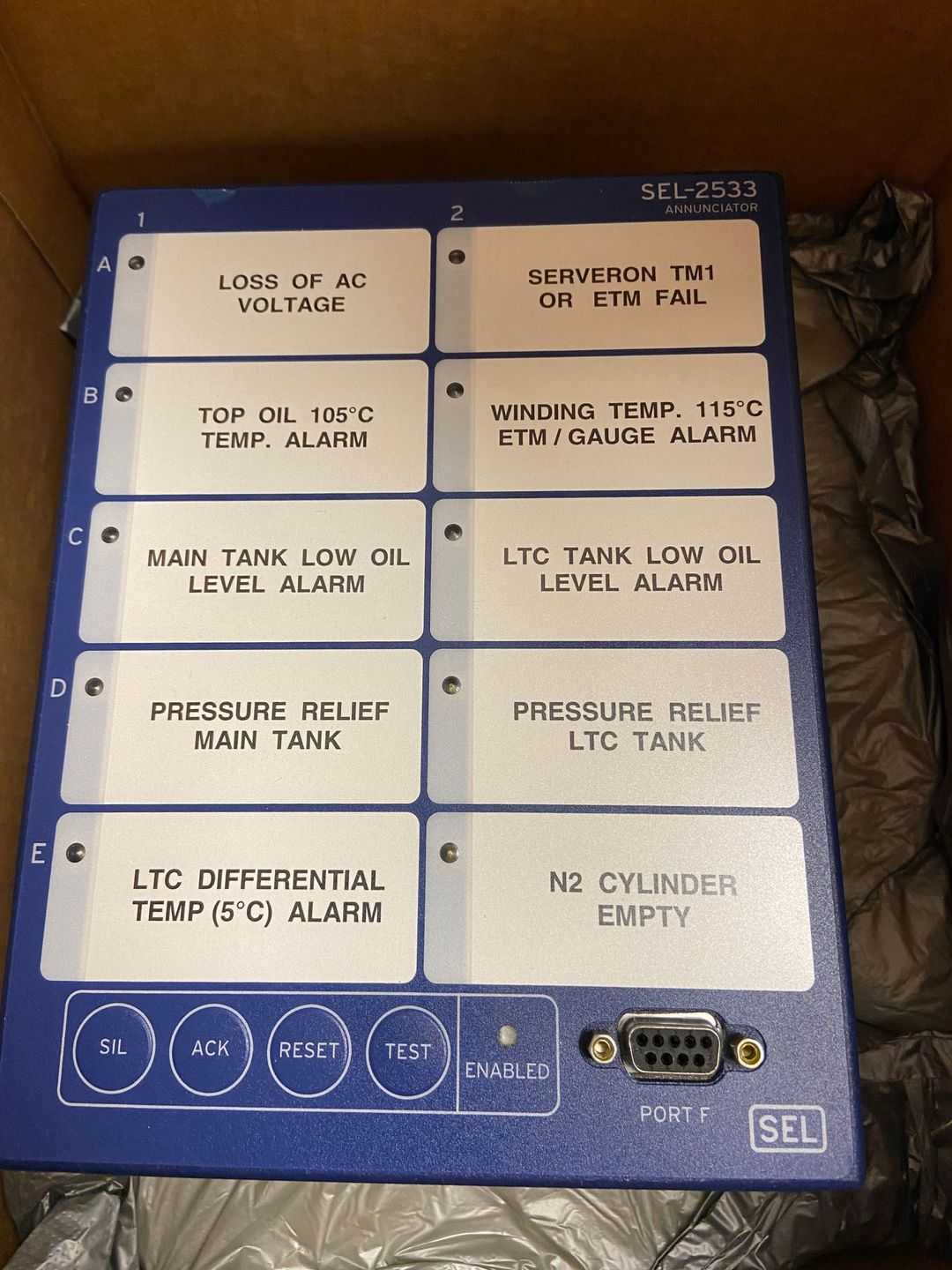 BULK LOT OF 2007 SEL SEL-2533 ANNUNCIATORS QTY 6 - AUTOMATION & CONTROLS