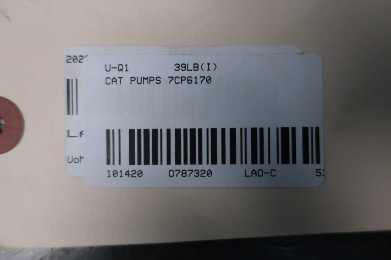 CAT PUMPS 7CP6170 PLUNGER PUMP 11GPM 34IN 12IN 2000PSI - PUMPS