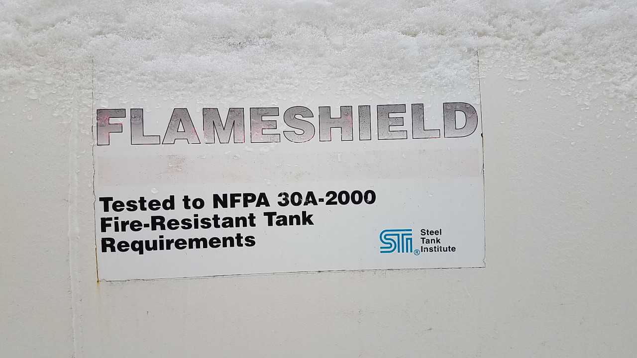 STEEL TANK INSTITUTE FLAMESHIELD 10000GAL DIESEL TANK - PROCESS EQUIPMENT