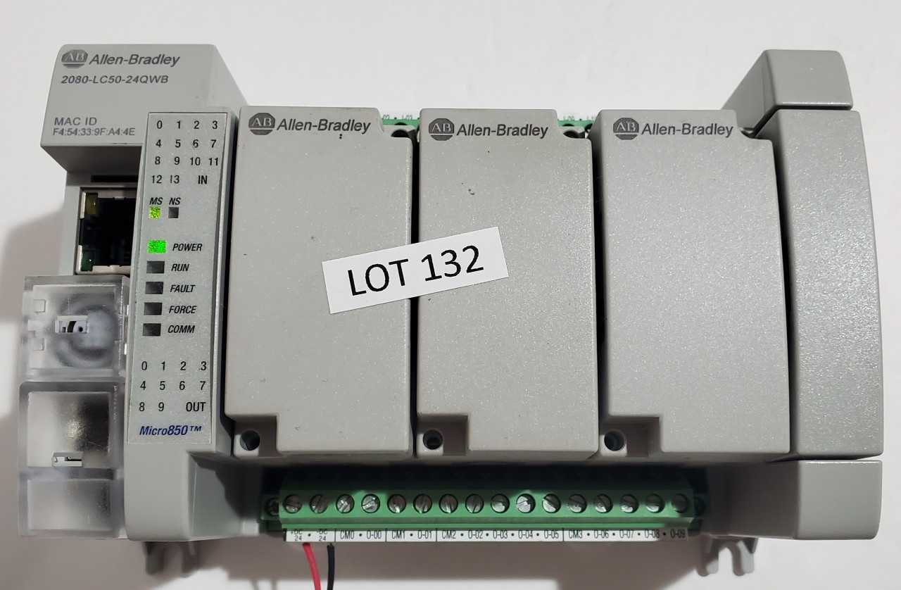 Allen Bradley Micro 850 2080-LC50-24QWB PLC - AUTOMATION & CONTROLS Allen Bradley Micro 850 2080-LC50-24QWB PLC - AUTOMATION & CONTROLS