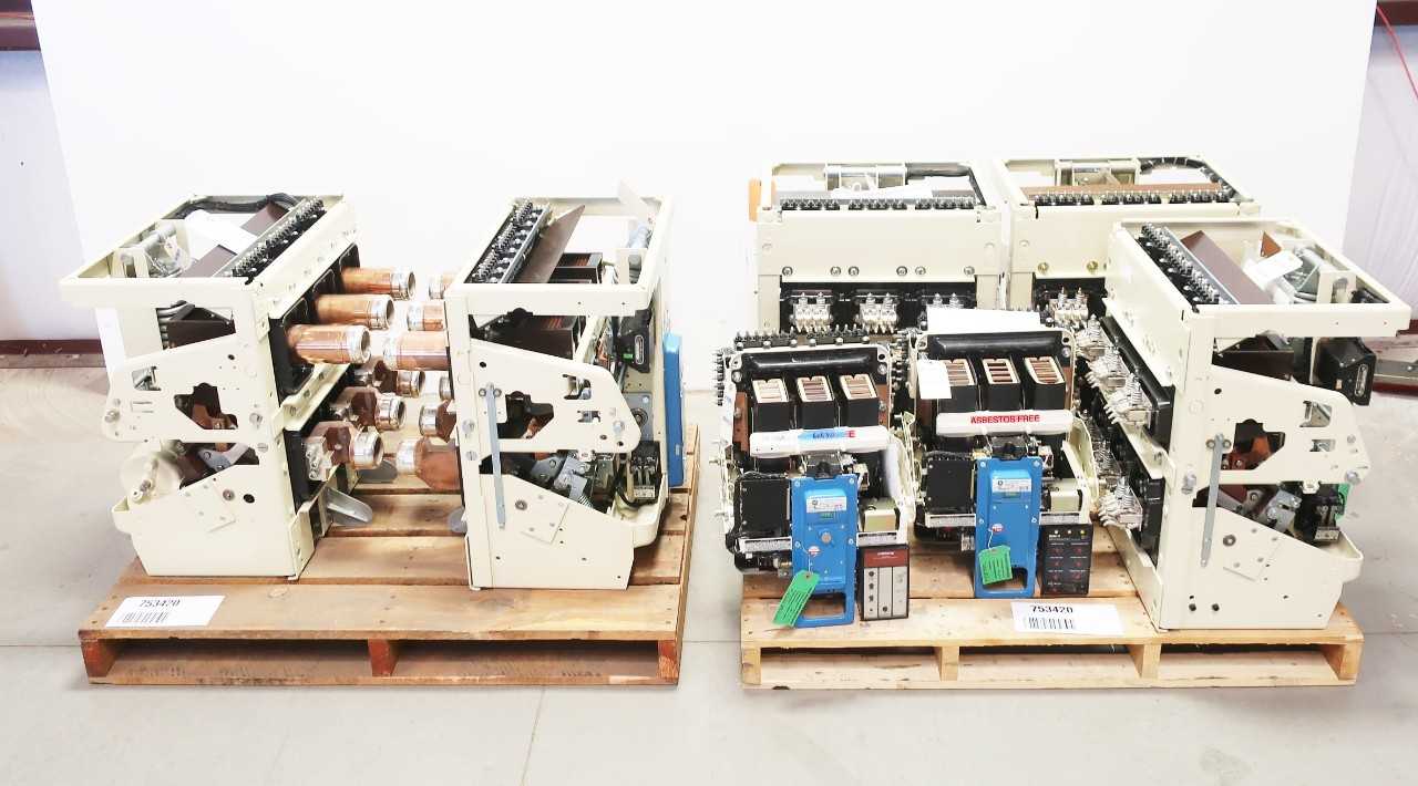 LOT OF 7 GE AK-25, AK-50, AK-75 LOW VOLTAGE POWER CIRCUIT BREAKERS - CIRCUIT BREAKERS