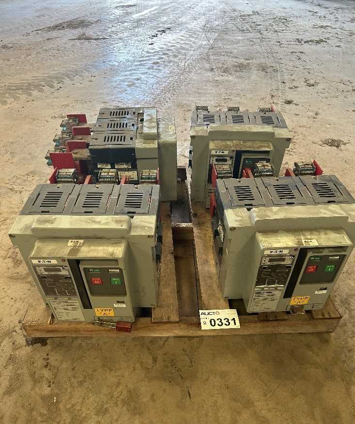QTY 4 - EATON K1600AR1600M LOW VOLTAGE POWER CIRCUIT BREAKER - LOW VOLTAGE CIRCUIT BREAKERS