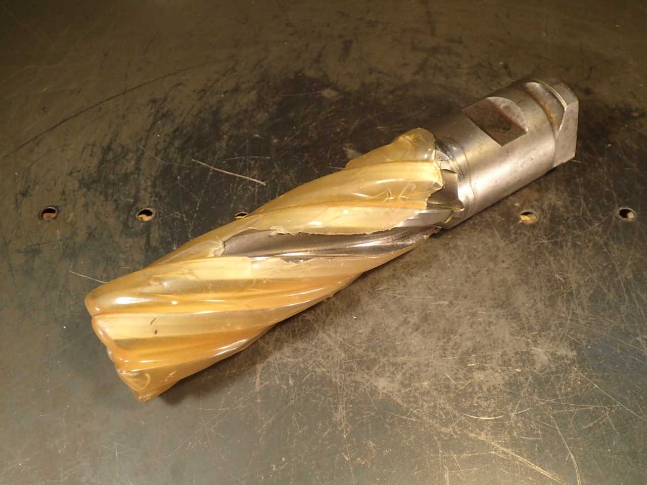 Putnam 2" Resharpened to 1.827" 6-Flute HSS End Mill: 6" LOC, 2" Shank, USA Made - MACHINING EQUIPMENT