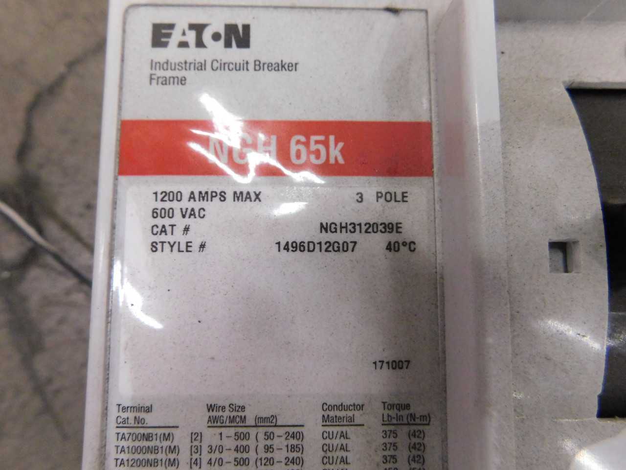 Lot of 1 NGH Breaker - CIRCUIT BREAKERS