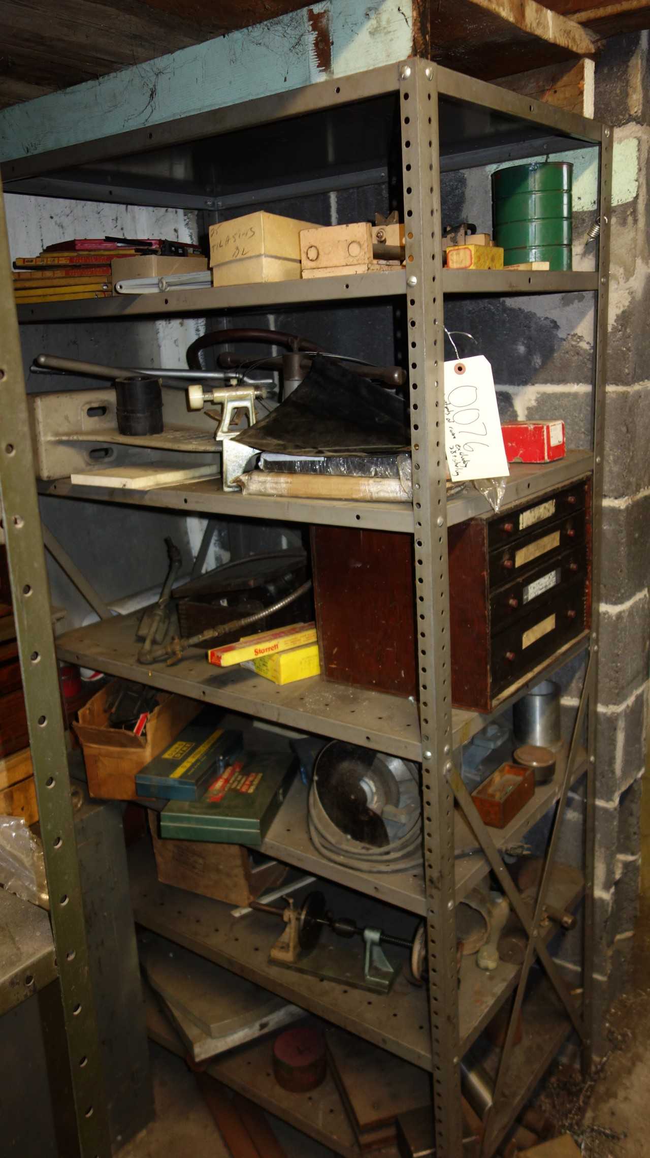 5 SECTIONS OF STEEL SHELVING (CONTENTS NOT INCLUDED) - SHELVING