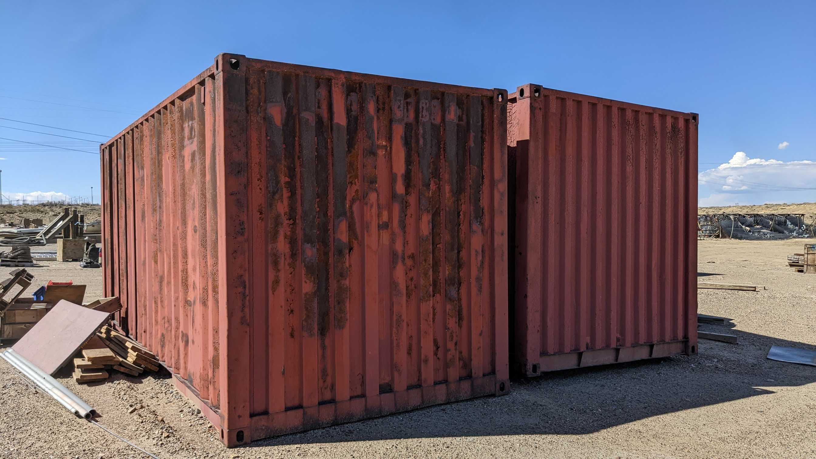 LOT OF 2 SHIPPING CONTAINERS - ELECTRIC POWER TOOLS