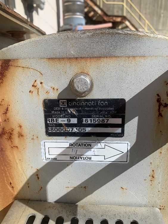 Bulk Lot of Cincinnati Stainless Steel Fans w/ 10HP Motor (QTY 2) - ELECTRIC MOTORS