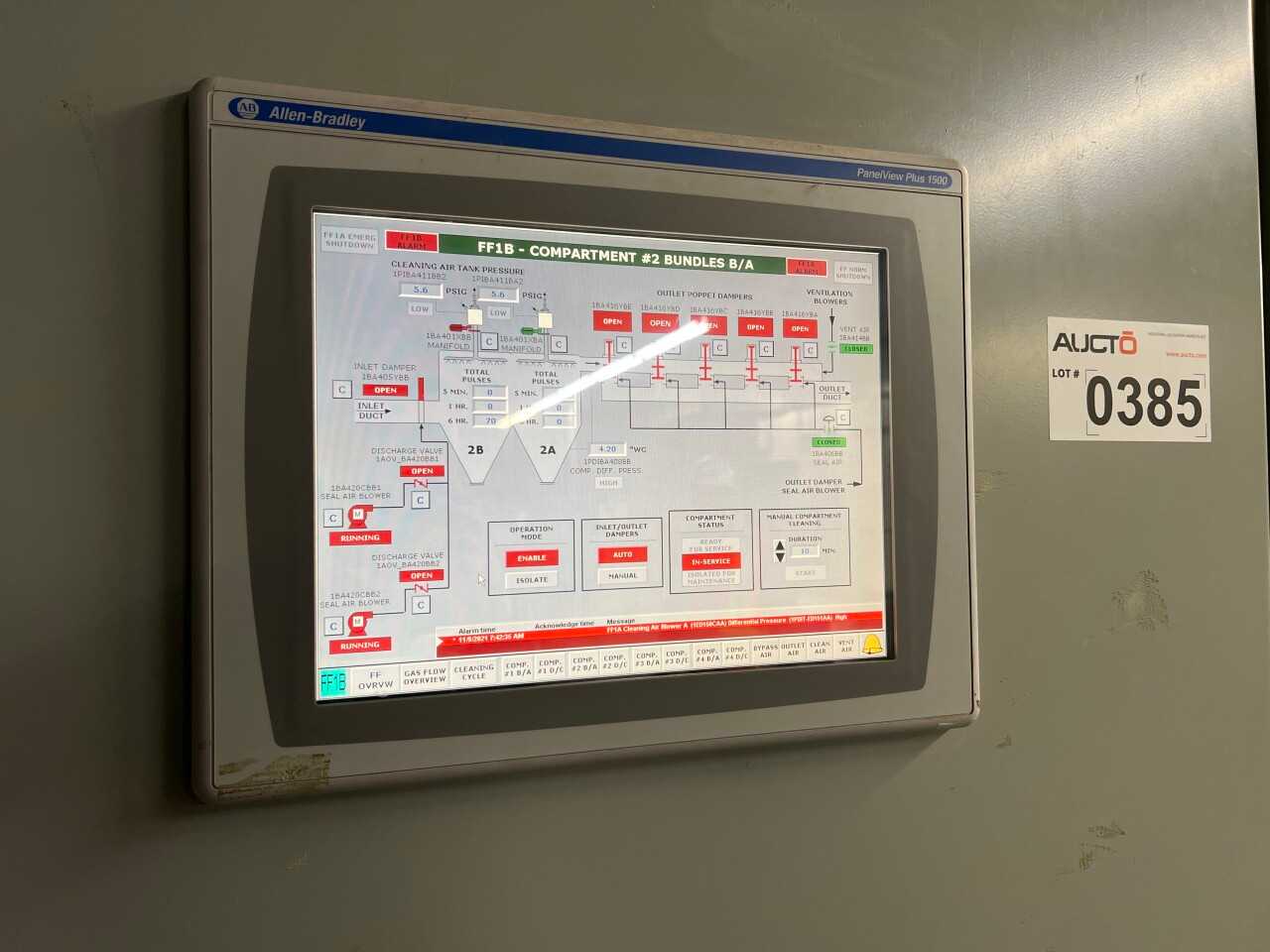 Cabinet with Allen Bradley Panelview and Controllogix PLCs - AUTOMATION & CONTROLS