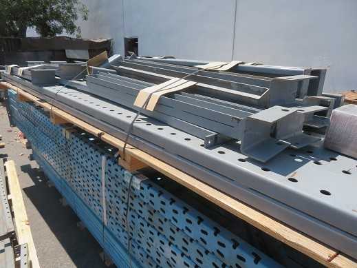 Pallet rack, LOT, all grey colored sections only - MISCELLANEOUS