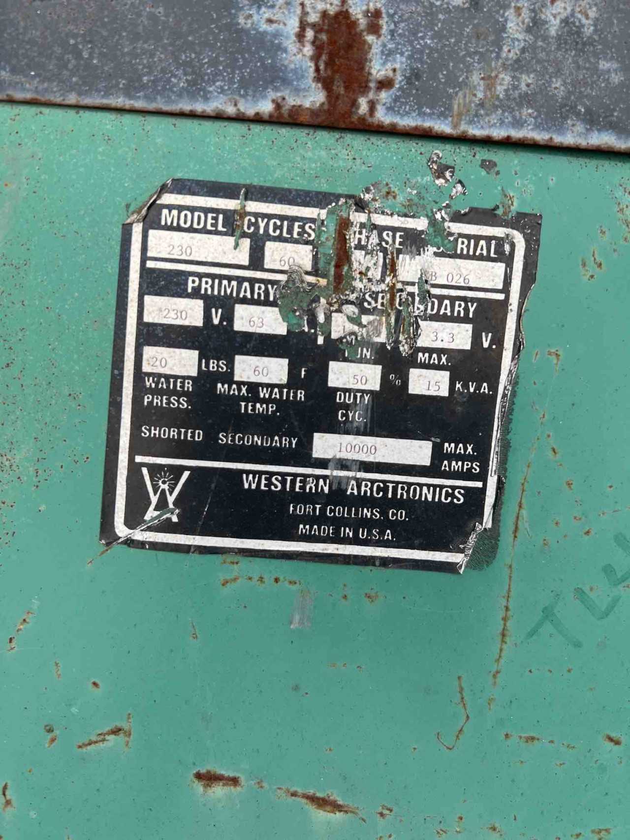 Western Arctronics 30KVA Fully Automatic Spot Welder - WELDING EQUIPMENT