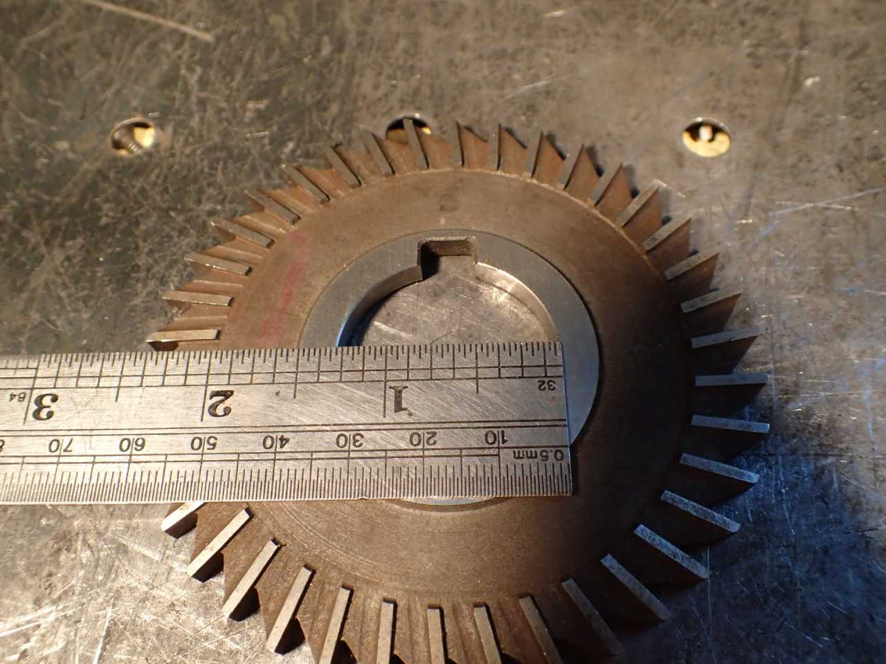 3/16" x 3-1/2" Plain Straight Tooth Horizontal Milling Cutter: 1-1/4" Arbor Hole - MILLING TOOLS