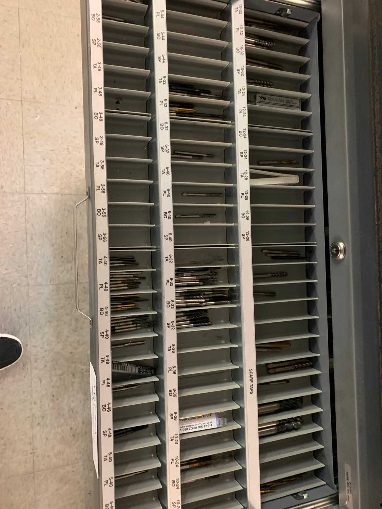 Drill Index Cabinet w/key - ELECTRIC POWER TOOLS