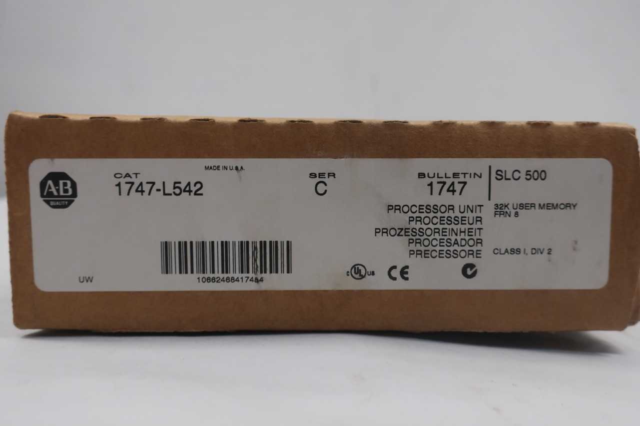 ALLEN BRADLEY 1747-L542 SLC 500 PROCESSOR UNIT - AUTOMATION & CONTROLS