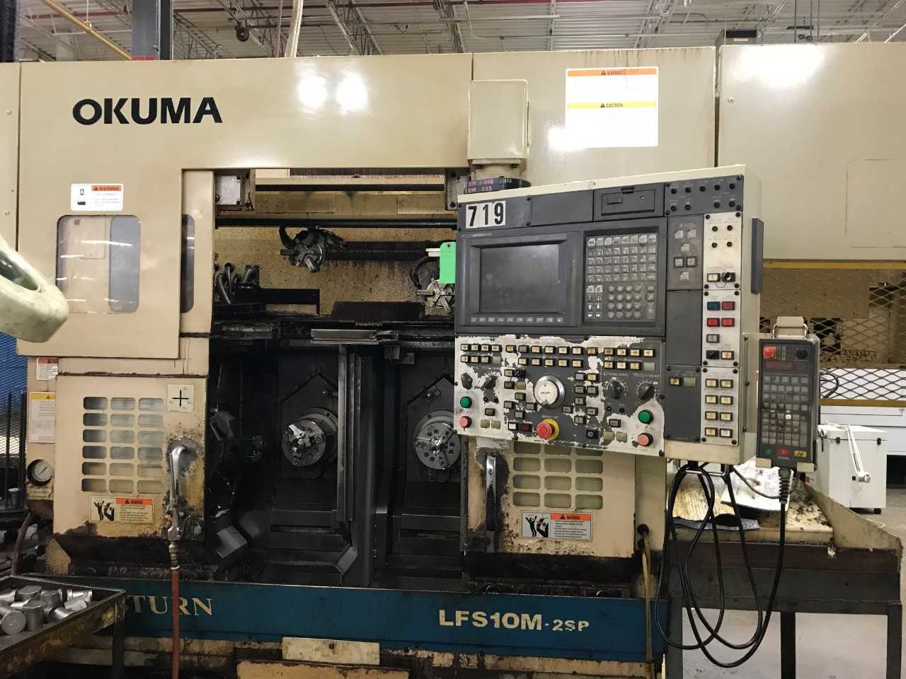 OKUMA LFS10 M-2SP TWIN SPINDLE CNC LATHE WITH MILLING - MACHINING ACCESSORIES & TOOLING OKUMA LFS10 M-2SP TWIN SPINDLE CNC LATHE WITH MILLING - MACHINING ACCESSORIES & TOOLING