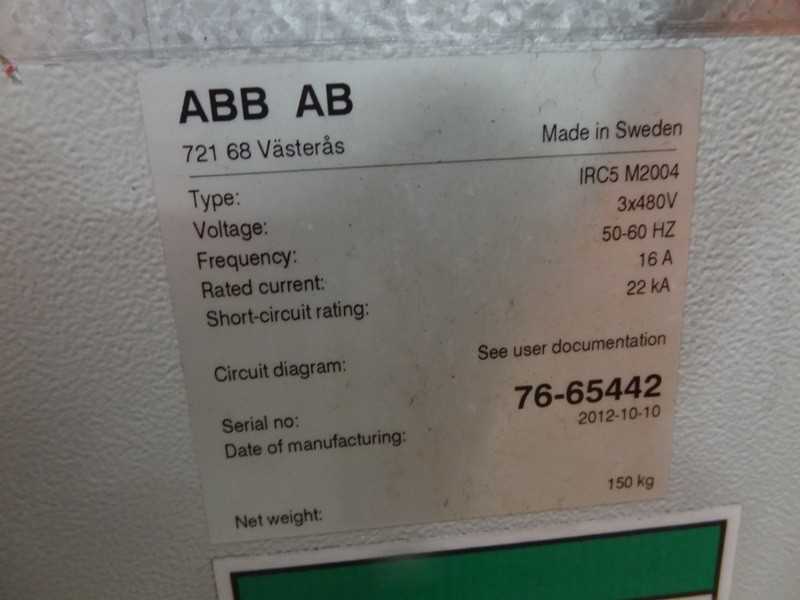 ABB ROBOT IRB 7600-340/2.8 WITH IRC 5 CONTROLS, CABLES & TEACH - INDUSTRIAL ROBOTS