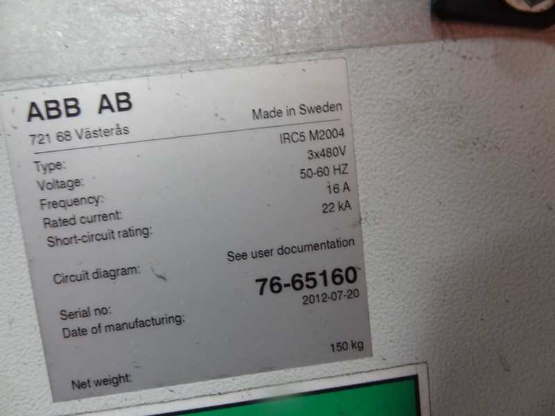 ABB ROBOT IRB 7600-325/3.1 WITH IRC 5 CONTROLS, CABLES & TEACH - INDUSTRIAL ROBOTS