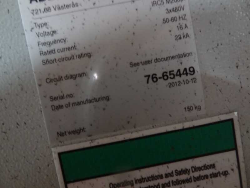 ABB ROBOT IRB 7600-340/2.8 WITH IRC 5 CONTROLS, CABLES & TEACH - INDUSTRIAL ROBOTS