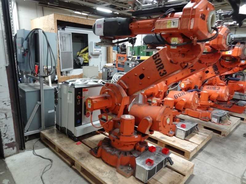 ABB ROBOT IRB 6640-205/2.75 WITH IRC 5 CONTROLS, CABLES & TEACH, - INDUSTRIAL ROBOTS