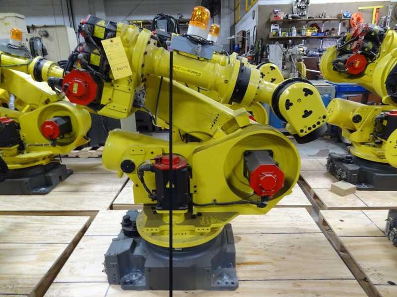 COMPLETELY REFURBISHED FANUC ROBOT R-2000iA/200F WITH R-J3iB CONTROL - INDUSTRIAL ROBOTS