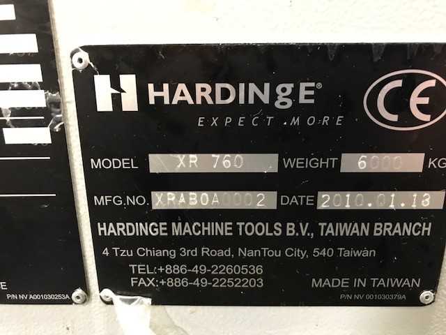 HARDINGE BRIDGPORT MODEL XR 760 VMC, YEAR 2010 LOCATION MI - CNC MACHINING CENTERS