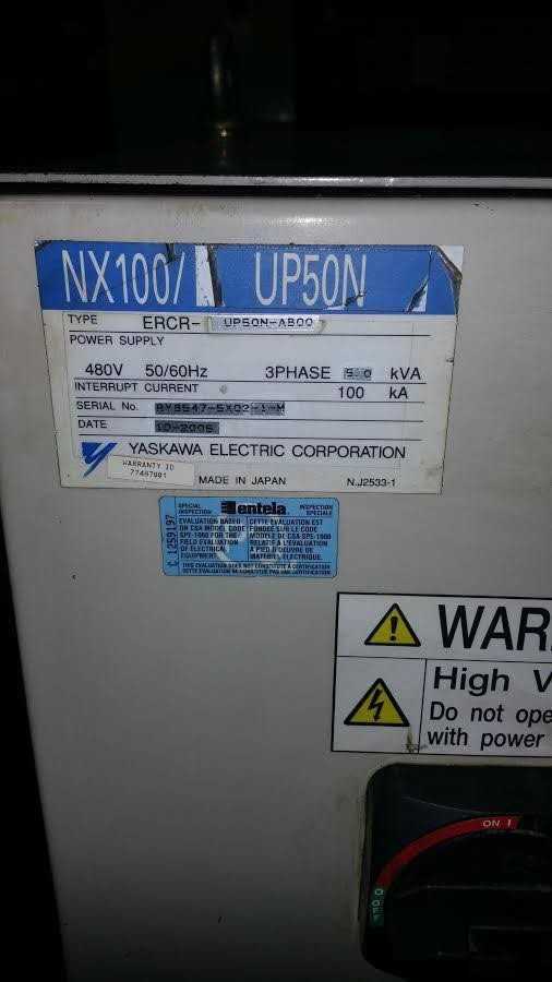 YASKAWA NX100 Robotic Controller ERCR-UP50N-ABOO - INDUSTRIAL ROBOTS