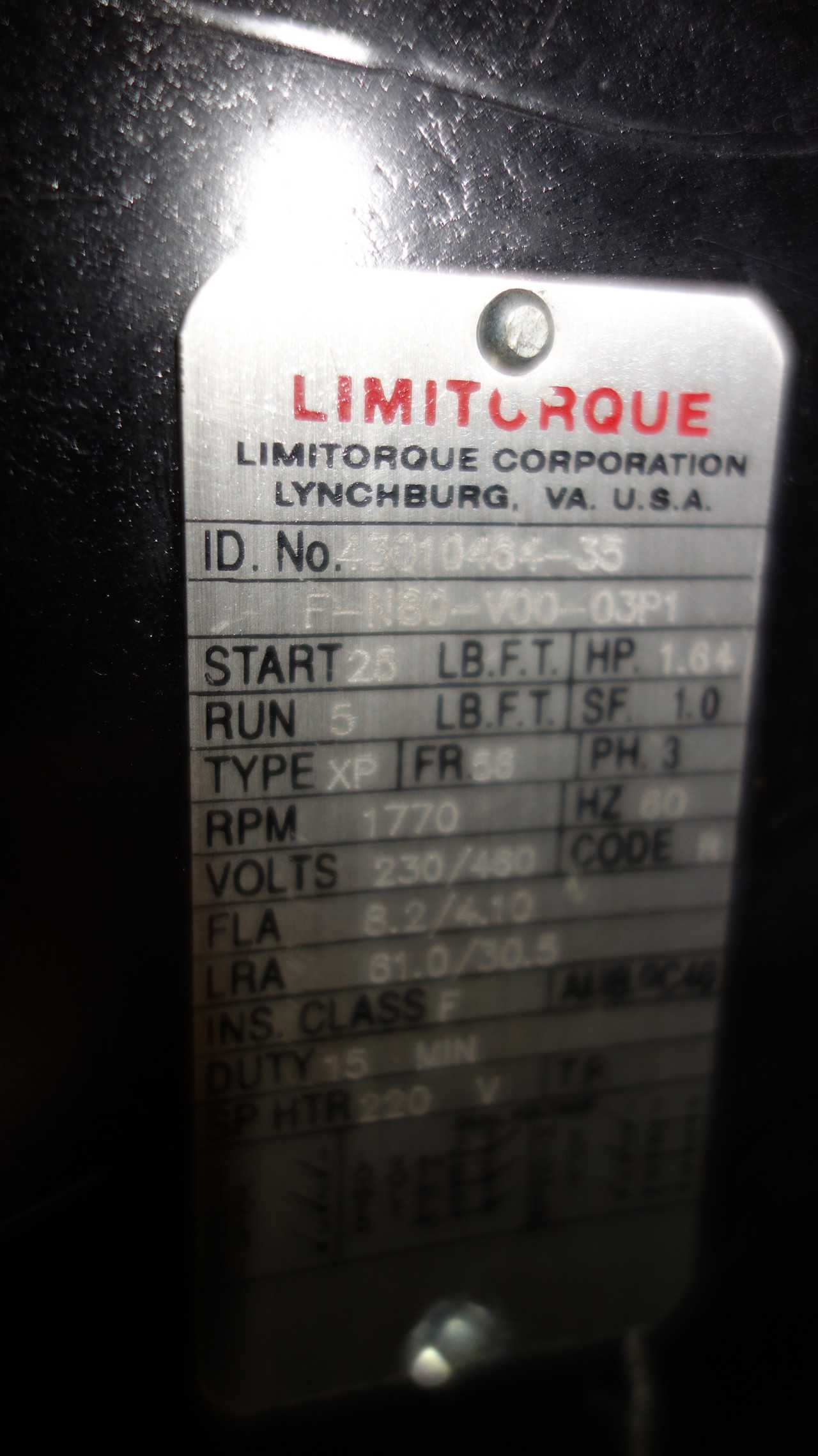 LOT OF 2 LIMITORQUE L120-40 AND L120-20 VALVE OPERATORS - VALVES