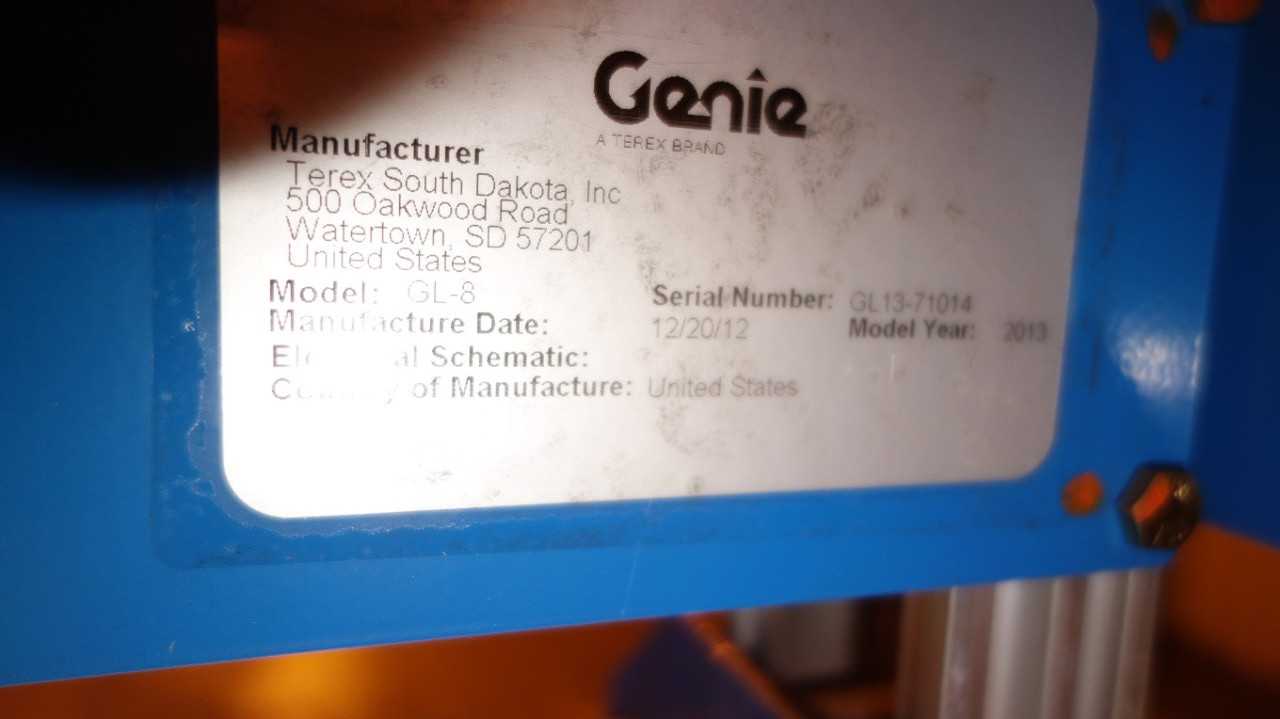 GENIE GL-8 400LB MATERIAL MANUAL LIFT - LIFT CART