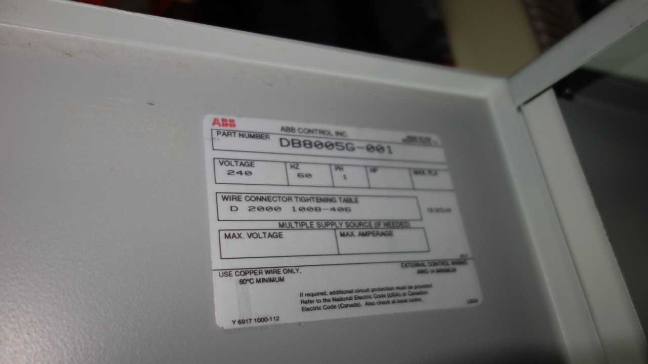 LOT OF 2 ASSORTED ABB CONTROL BOX PANELS - AUTOMATION & CONTROLS