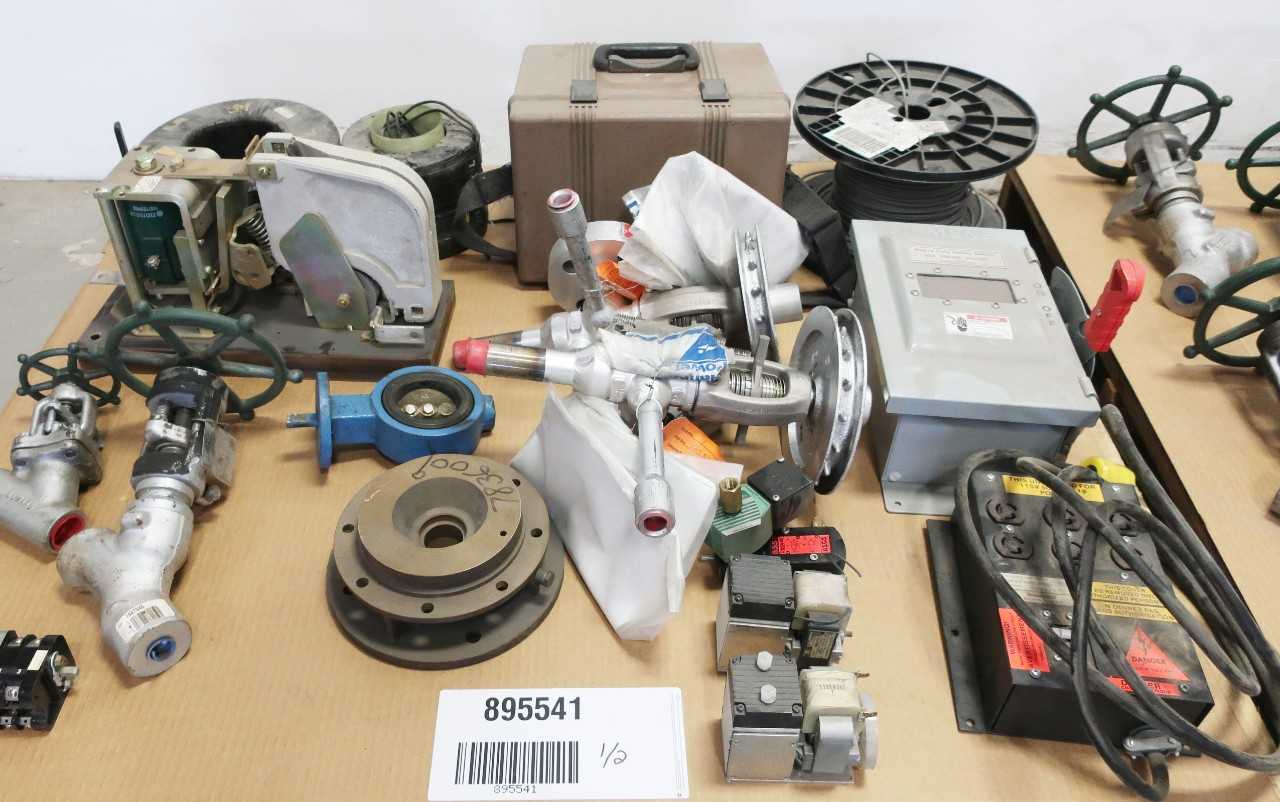 2 PALLETS OF VALVES, ELECTRICAL, PUMP PARTS - ELECTRICAL COMPONENTS