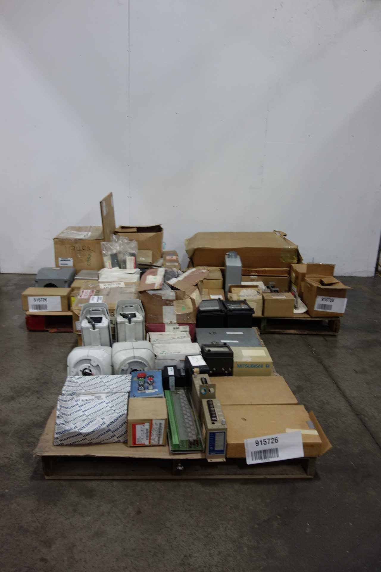 3 PALLETS OF ASSORTED ELECTRICAL - ELECTRICAL COMPONENTS