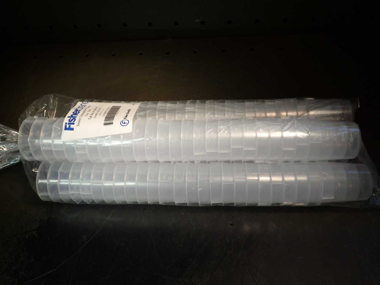 Fisher 50ml 1-1/2 oz Polypropylene Disposable Beakers: 100/pack, 01-291-10, NEW! - LAB & SCIENTIFIC