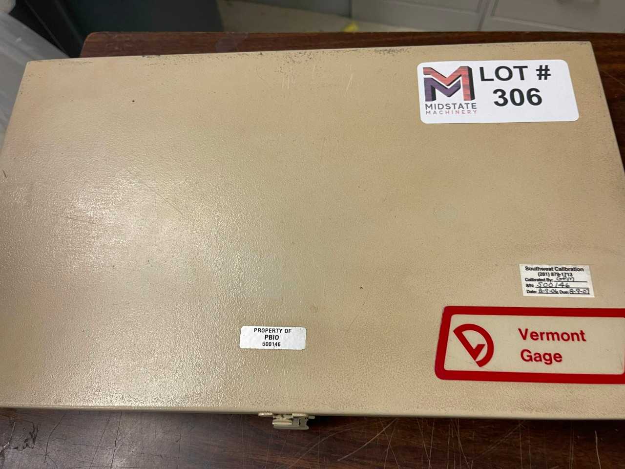 Vermont Pin Gage Set .061/.250 - PROCESS EQUIPMENT