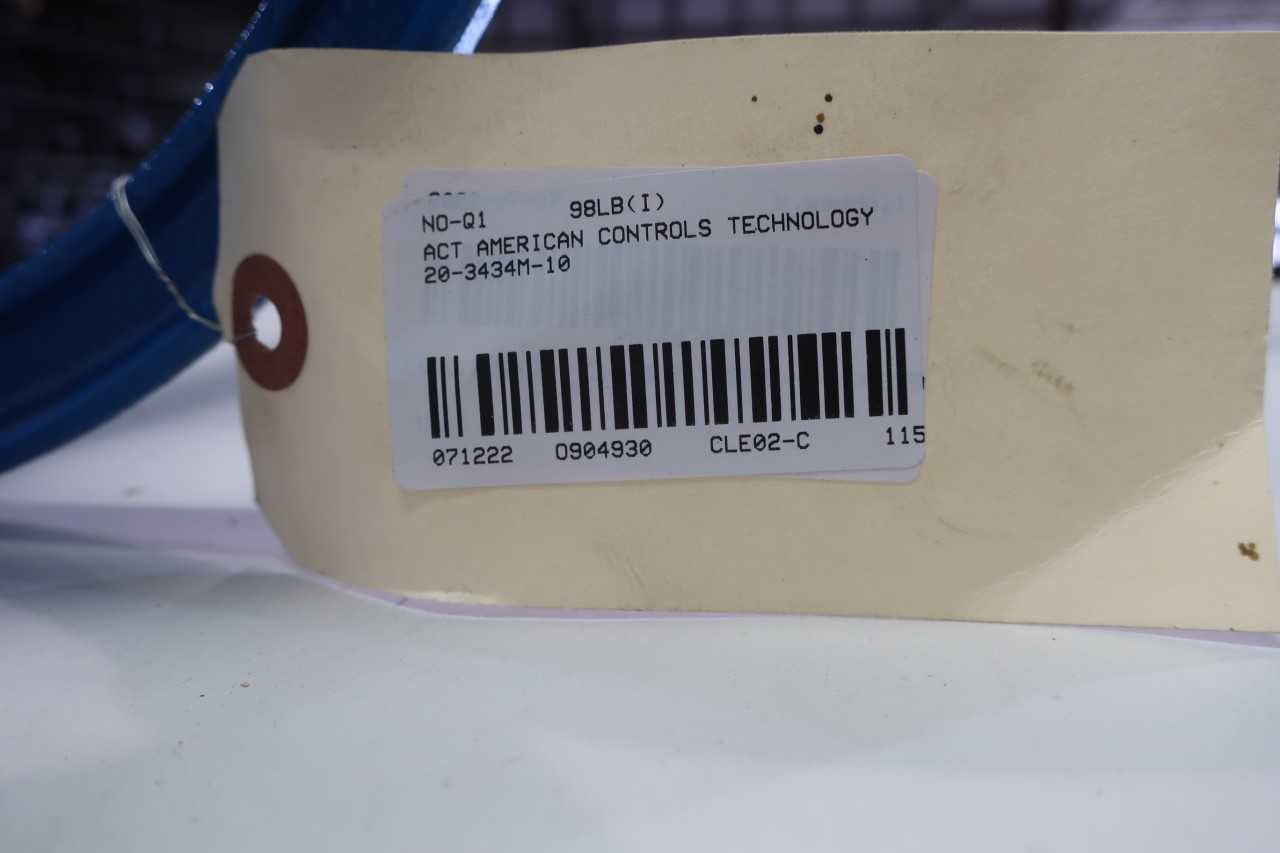 ACT AMERICAN CONTROLS TECHNOLOGY 20-3434M-10 MANUAL STAINLESS FLANGED 10IN KNIFE GATE VALVE - KNIFE GATE VALVE