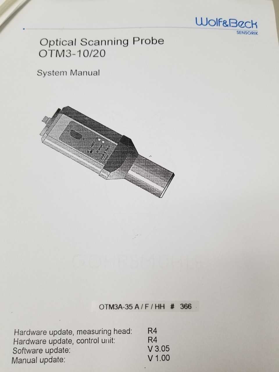 Wolf & Beck OTM3A Measuring Probe - ELECTRIC POWER TOOLS